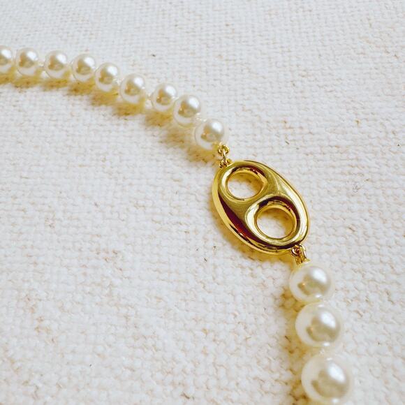 Western Equestrian Horse Bit Elegance In Harness Pearl Necklace - Picture 4 of 7